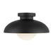 Rubio One Light Flush Mount Matte Black/Opal Matte Glass-Flush Mounts-Alora-Lighting Design Store
