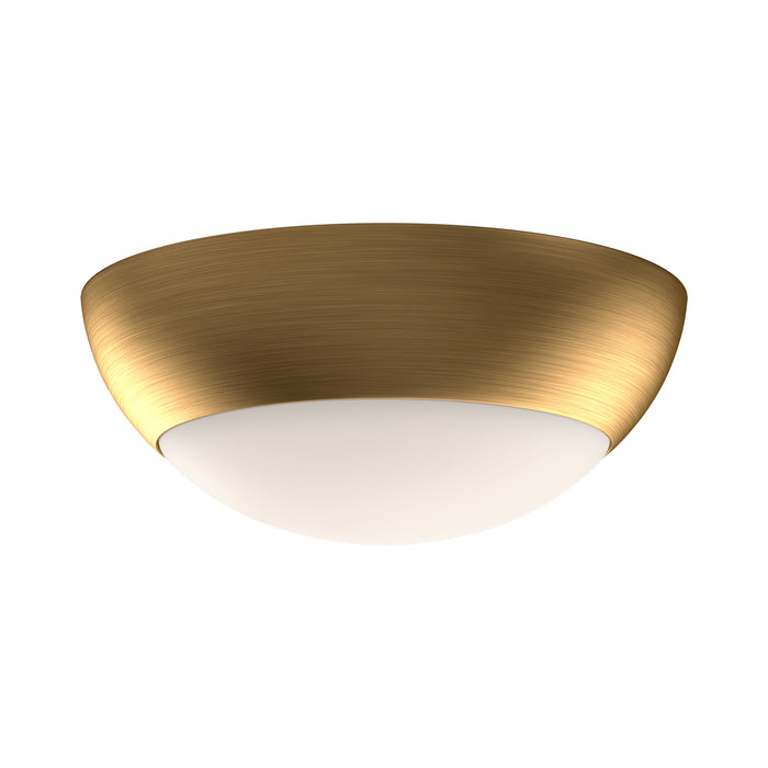 Rubio Two Light Flush Mount Aged Gold/Opal Matte Glass-Flush Mounts-Alora-Lighting Design Store