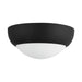 Rubio Two Light Flush Mount Matte Black/Opal Matte Glass-Flush Mounts-Alora-Lighting Design Store
