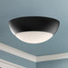 Rubio Two Light Flush Mount Matte Black/Opal Matte Glass-Flush Mounts-Alora-Lighting Design Store