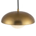 Rubio One Light Pendant Aged Gold/Opal Matte Glass-Mini Pendants-Alora-Lighting Design Store