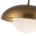 Rubio One Light Pendant Aged Gold/Opal Matte Glass-Mini Pendants-Alora-Lighting Design Store