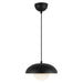 Rubio One Light Pendant Matte Black/Opal Matte Glass-Pendants-Alora-Lighting Design Store