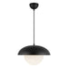 Rubio One Light Pendant Matte Black/Opal Matte Glass-Pendants-Alora-Lighting Design Store