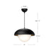 Rubio One Light Pendant Matte Black/Opal Matte Glass-Pendants-Alora-Lighting Design Store