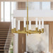 Rue Eight Light Chandelier Brushed Gold-Large Chandeliers-Alora-Lighting Design Store