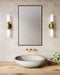 Rue Two Light Vanity Brushed Gold-Bathroom Fixtures-Alora-Lighting Design Store