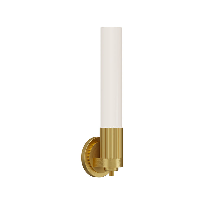Rue One Light Wall Sconce Brushed Gold-Sconces-Alora-Lighting Design Store