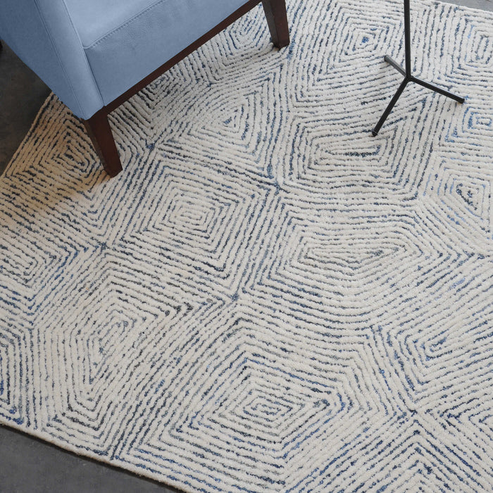 Maze Rug Blue-Home Accents-Uttermost-Lighting Design Store