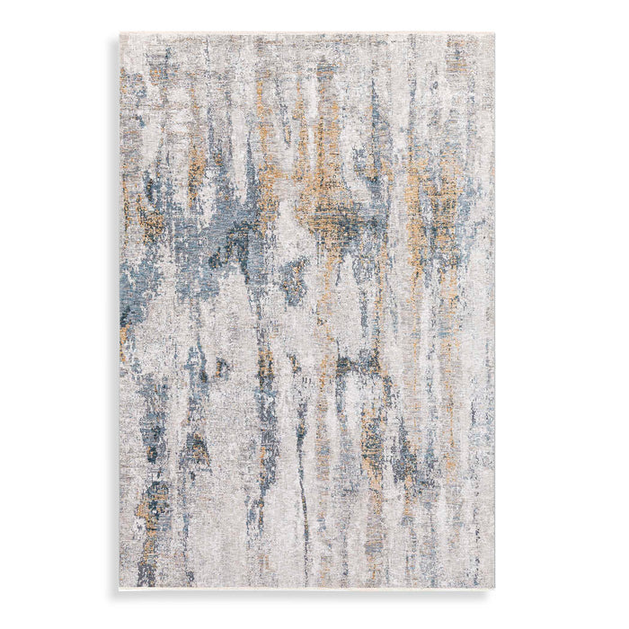 Ladoga Rug Light Beige, Cream, Denim Blue, And Gray-Home Accents-Uttermost-Lighting Design Store