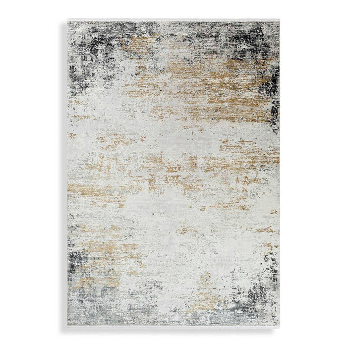 Ulen Rug White, Charcoal, Saffron, Gray-Home Accents-Uttermost-Lighting Design Store
