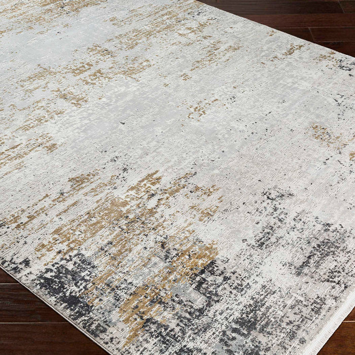 Ulen Rug White, Charcoal, Saffron, Gray-Home Accents-Uttermost-Lighting Design Store