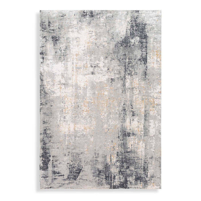 Paoli Rug Light Gray, Mustard, Off-White, Charcoal, Gray-Home Accents-Uttermost-Lighting Design Store