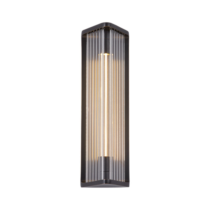 Sabre LED Vanity Ribbed Glass/Urban Bronze-Bathroom Fixtures-Alora-Lighting Design Store