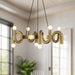 Sadie Eight Light Chandelier Brushed Gold-Mid. Chandeliers-Alora-Lighting Design Store