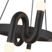 Sadie Eight Light Chandelier Matte Black-Mid. Chandeliers-Alora-Lighting Design Store