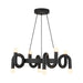 Sadie Eight Light Chandelier Matte Black-Mid. Chandeliers-Alora-Lighting Design Store