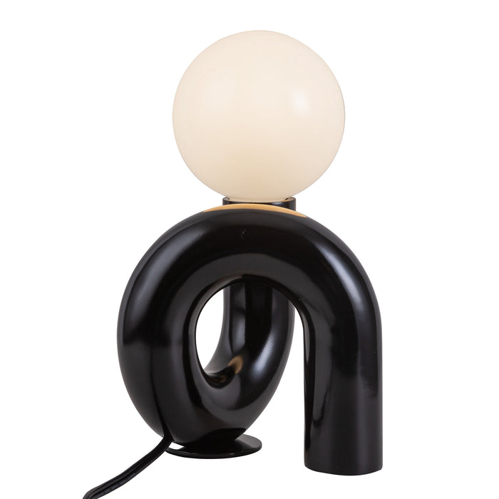 Sadie One Light Table Lamp Gloss Black-Lamps-Alora-Lighting Design Store
