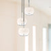 Samar Three Light Chandelier Chrome/Opal Glass-Mini Chandeliers-Kuzco Lighting-Lighting Design Store