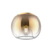 Samar One Light Flush Mount Brushed Gold/Copper-Flush Mounts-Kuzco Lighting-Lighting Design Store