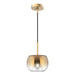 Samar One Light Pendant Brushed Gold/Copper-Mini Pendants-Kuzco Lighting-Lighting Design Store