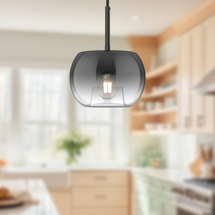 Samar One Light Pendant Black/Smoked-Mini Pendants-Kuzco Lighting-Lighting Design Store