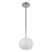 Samar One Light Pendant Chrome/Opal Glass-Mini Pendants-Kuzco Lighting-Lighting Design Store