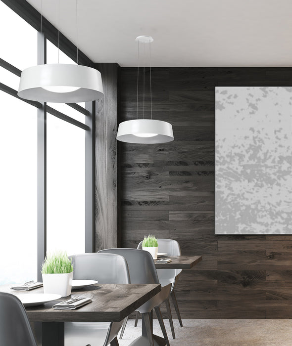 Sampson LED Pendant White-Pendants-Kuzco Lighting-Lighting Design Store