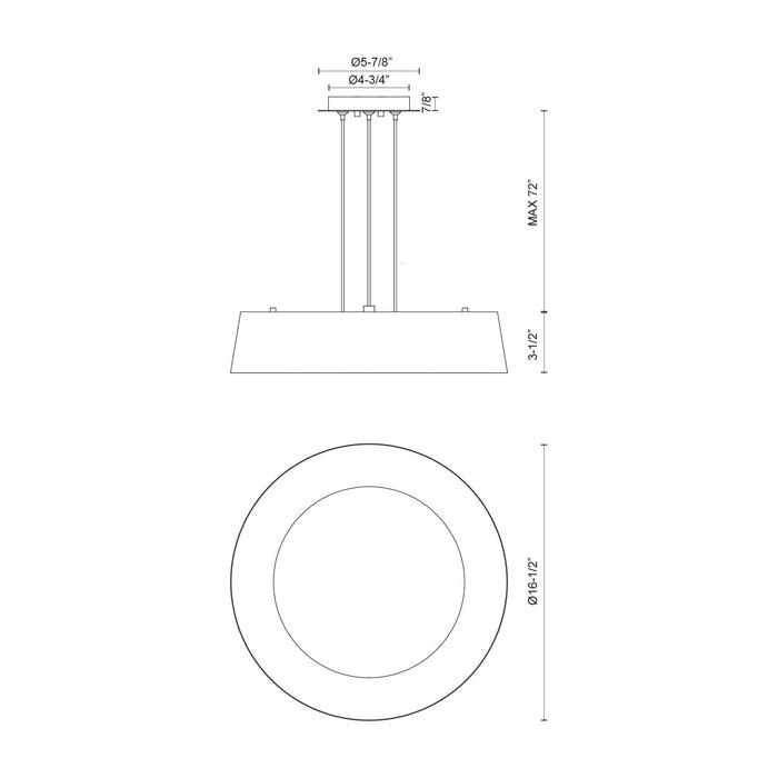 Sampson LED Pendant White-Pendants-Kuzco Lighting-Lighting Design Store