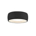 Savile LED Flush Mount Black-Flush Mounts-Kuzco Lighting-Lighting Design Store
