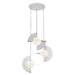 Scorpio LED Chandelier Polished Nickel/Opal Glass-Mid. Chandeliers-Kuzco Lighting-Lighting Design Store