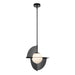 Scorpio LED Pendant Glossy Black/Opal Glass-Pendants-Kuzco Lighting-Lighting Design Store
