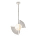 Scorpio LED Pendant Polished Nickel/Opal Glass-Pendants-Kuzco Lighting-Lighting Design Store