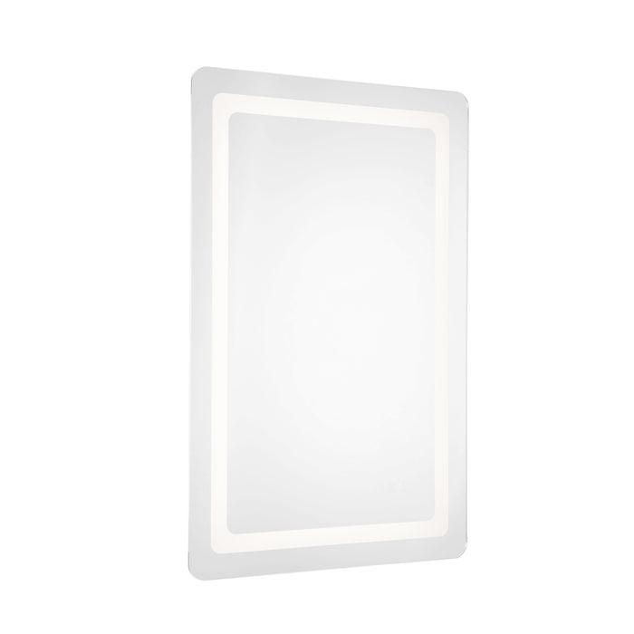 Seneca LED Vanity Mirror Sandblasted Merc Edge-Mirrors/Pictures-Kuzco Lighting-Lighting Design Store