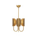 Seno Three Light Chandelier Aged Gold-Mini Chandeliers-Alora-Lighting Design Store