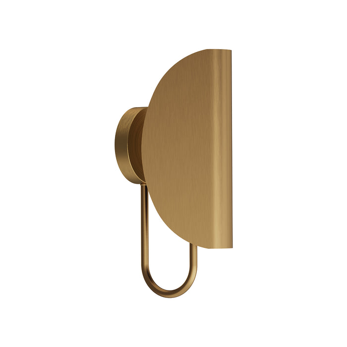 Seno One Light Wall Sconce Aged Gold-Sconces-Alora-Lighting Design Store
