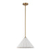 Serena One Light Pendant Aged Gold/Opal Glass-Pendants-Alora-Lighting Design Store