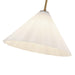 Serena One Light Pendant Aged Gold/Opal Glass-Pendants-Alora-Lighting Design Store