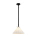 Serena One Light Pendant Matte Black/Opal Glass-Pendants-Alora-Lighting Design Store