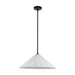 Serena One Light Pendant Matte Black/Opal Glass-Pendants-Alora-Lighting Design Store