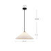 Serena One Light Pendant Matte Black/Opal Glass-Pendants-Alora-Lighting Design Store