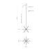 Sirius Minor LED Chandelier Brushed Nickel-Mini Chandeliers-Kuzco Lighting-Lighting Design Store