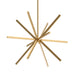 Sirius LED Chandelier Brushed Gold-Large Chandeliers-Kuzco Lighting-Lighting Design Store