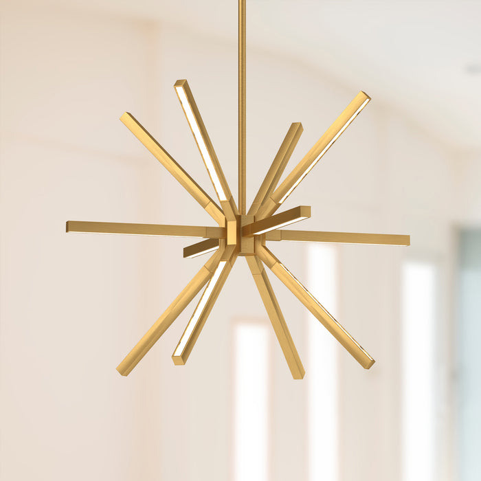 Sirius Minor LED Chandelier Brushed Gold-Pendants-Kuzco Lighting-Lighting Design Store