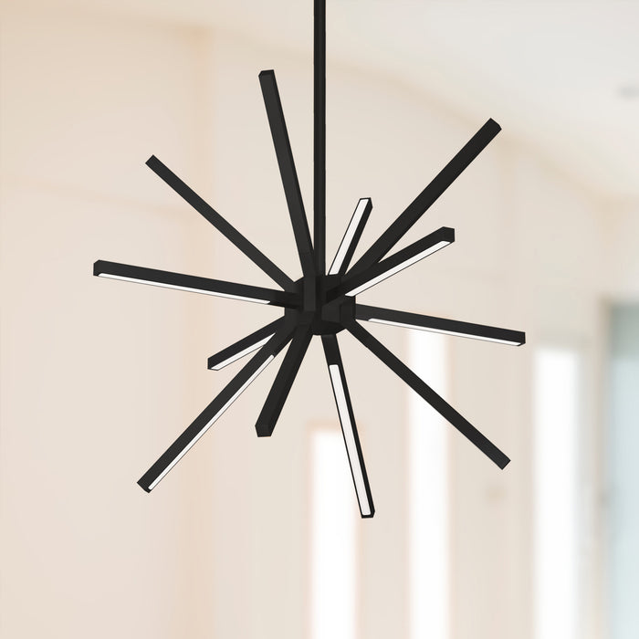 Sirius Minor LED Chandelier Black-Mini Chandeliers-Kuzco Lighting-Lighting Design Store