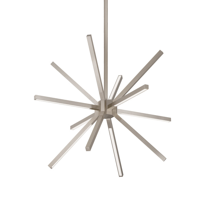 Sirius Minor LED Chandelier Brushed Nickel-Mini Chandeliers-Kuzco Lighting-Lighting Design Store