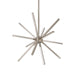 Sirius Minor LED Chandelier Brushed Nickel-Mini Chandeliers-Kuzco Lighting-Lighting Design Store