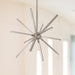 Sirius Minor LED Chandelier Brushed Nickel-Mini Chandeliers-Kuzco Lighting-Lighting Design Store