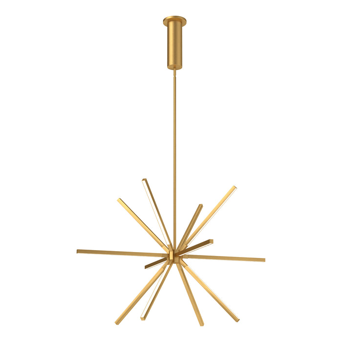 Sirius Minor LED Chandelier Brushed Gold-Mid. Chandeliers-Kuzco Lighting-Lighting Design Store