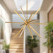 Sirius Minor LED Chandelier Brushed Gold-Mid. Chandeliers-Kuzco Lighting-Lighting Design Store